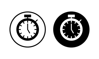 stopwatch icon vector illustration. Timer sign and symbol. Countdown icon. Period of time