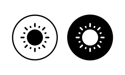 Sun icon vector illustration. Brightness sign and symbol.