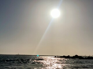 rainbow over the sea