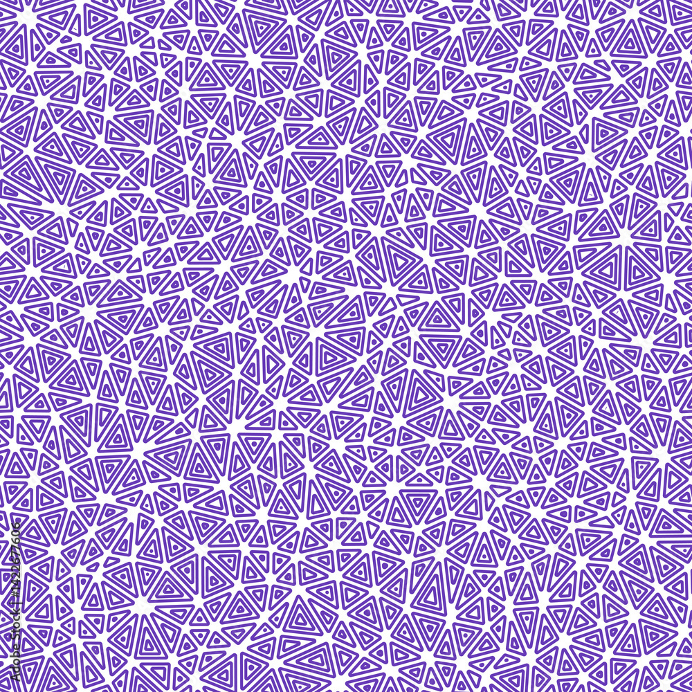 Poster geometric background. small triangles size. multiple repeated inner triangles. solid color style. re