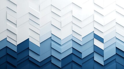 Abstract Geometric Pattern Background Illustration in Blue and White
