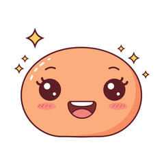 Animated Cute Face with Sparkling Effect