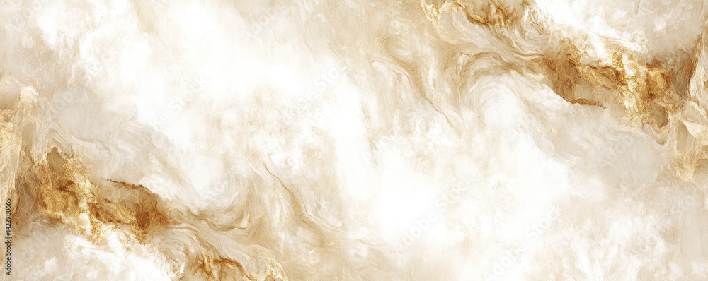 Poster a white and gold background with a swirl of color. the color scheme is warm and inviting. the image 