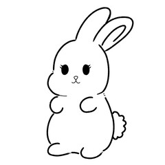rabbit coloring