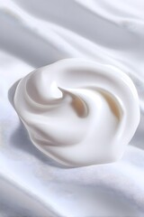 Fototapeta premium White lotion beauty skincare cream texture, generation AI 