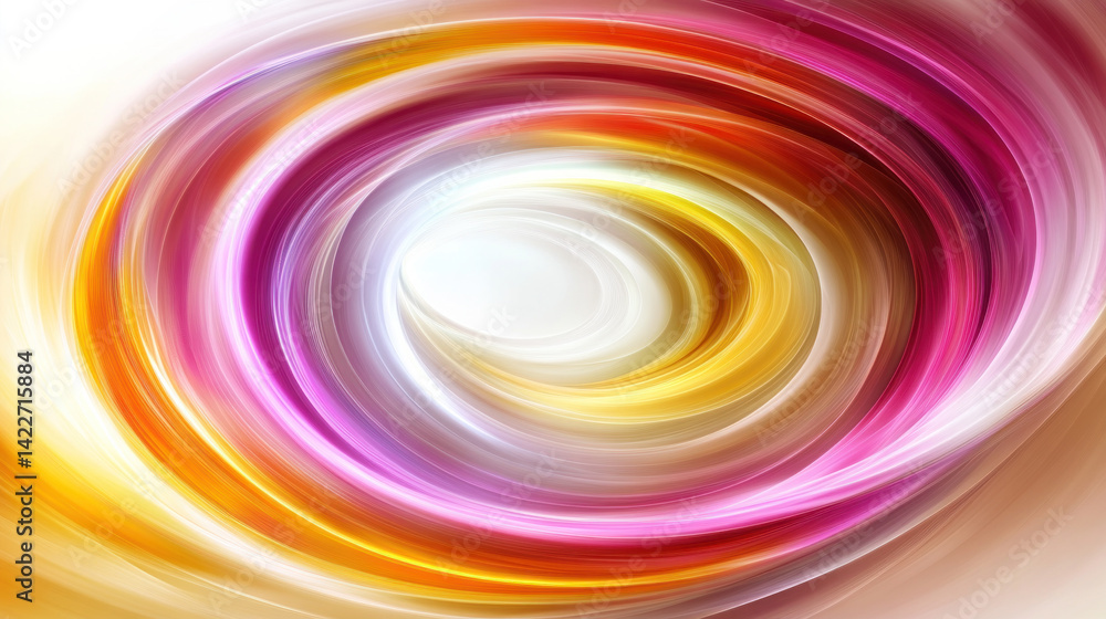 Poster a colorful swirl with a white center. the colors are bright and vibrant, creating a sense of energy 