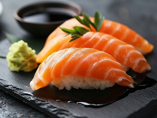 Savoring Sushi Delights A Culinary Journey in a Modern Restaurant Setting