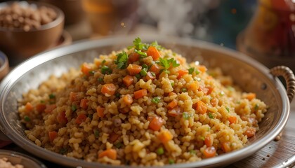 couscous with vegetables and spices