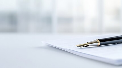 Fountain pen on paper