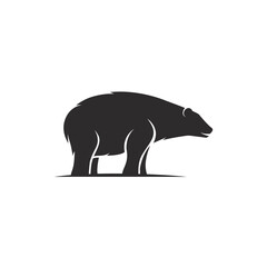 polar bear logo vector icon illustration
