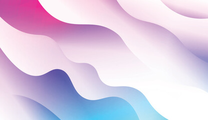 Blurred Decorative Design In Modern Style With Wave, Curve Lines. For Design, Presentation, Business. Vector Illustration with Color Gradient.