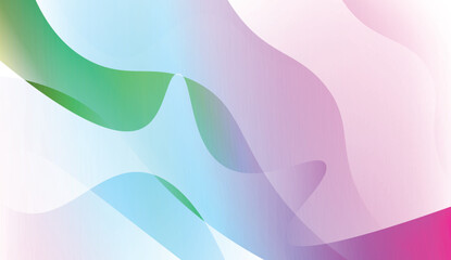 Template Abstract Background With Curves Lines. For Cover Page, Landing Page, Banner. Vector Illustration with Color Gradient.