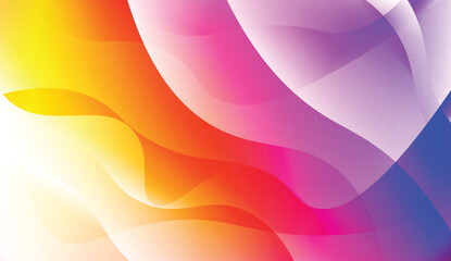 Blurred Decorative Design In Abstract Style With Wave, Curve Lines. For Elegant Pattern Cover Book. Vector Illustration with Color Gradient.