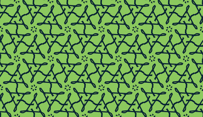 Naklejka premium Pattern with abstract illusion triangles. Vector illustration. For your business, presentation, fashion print. light, dark green color. seamless