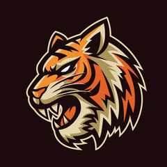 Tiger Mascot Vector Logo