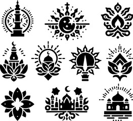 sketch vector illustration silhouette design decoration ornament icon logo symbol mascot religious and cultural religion ethnic traditional abstract modern minimalist  