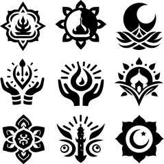 sketch vector illustration silhouette design decoration ornament icon logo symbol mascot religious and cultural religion ethnic traditional modern 