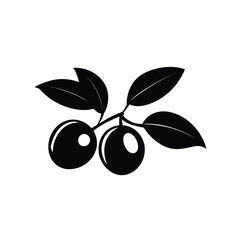 Two Cherries With Leaves Vector on Transparent Background