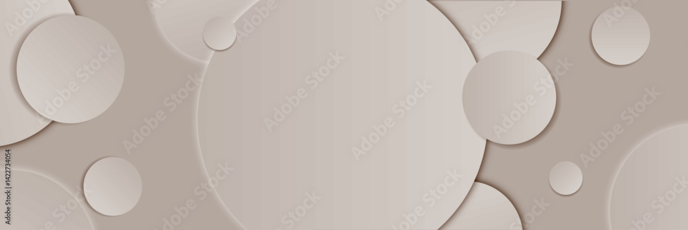 Poster vector abstract creative background in minimal trendy style with 3d circle for modern art shapes - s