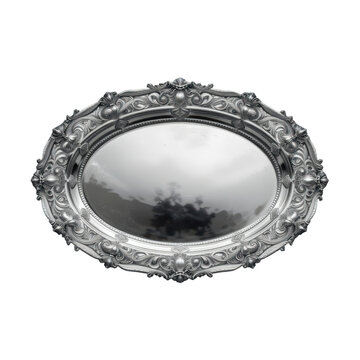 stunning oval silver platter featuring intricate raised patterns, perfect for elegant dining occasions