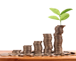 Investment growth strategy financial sector infographic business environment close-up perspective...