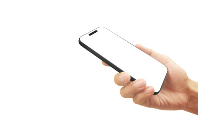 Hand holding smartphone modern setting digital interaction minimalist environment close-up view technology in daily life