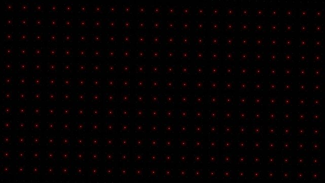 Looping animation of glowing red stars fading inward.