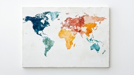 Colorful World Map Illustration