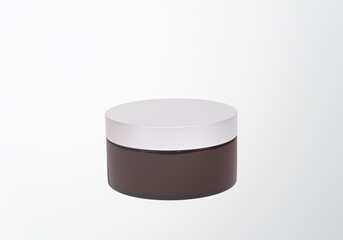 Amber Jar White Background Mockup