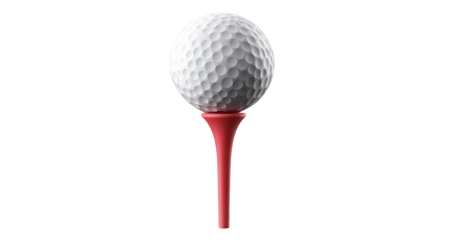 golf ball and tee