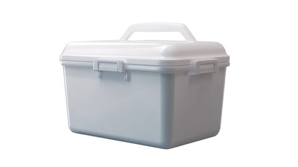 plastic container isolated on white