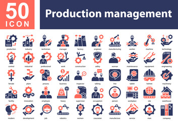 Production Management
Icon Collection and Symple Concept Glyph color