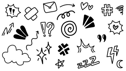 Comic expression cartoon illustrations element