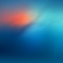 Obraz premium Abstract blue and orange blurred background.