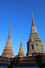 Fototapeta premium Wat Pho Temple Spires in Bangkok, Thailand