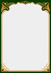 レトロ・アールデコ調フレーム07（カラー）