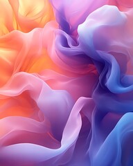 Obraz premium Abstract colorful fabric swirls.