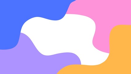 Abstract background of colorful waves. Template for presentation, card, web or banner.