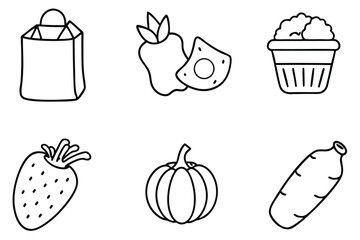 Hand Drawn Groceries Beautiful Illustrations for Your Kitchen