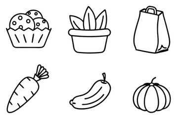 Hand Drawn Groceries Creative Sketches for Grocery Lists