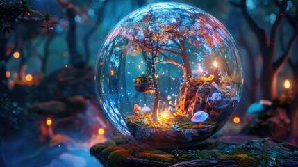 A black bear climbing a tree, with dense green leaves all around