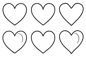 Hand drawn heart adding charm to your art