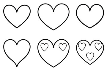 Hand drawn heart art designs for inspiration
