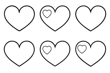 Hand drawn heart inspiring love and creativity