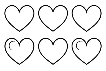 Hand drawn heart patterns to brighten any day