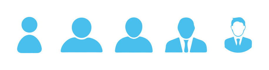 User profile icon set. Avatar, user profile, person icon, gender neutral silhouette, profile picture. Vector Illustration eps 10