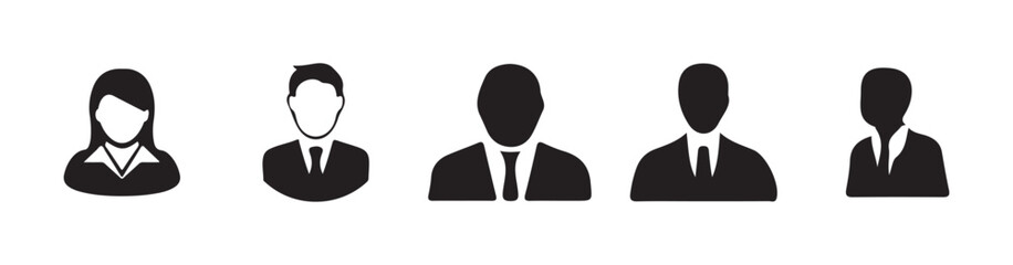 Avatar, user profile, person icon, People icon set in flat style. User member vector icon set. user interface illustration sign collection. Vector illustration Eps 10