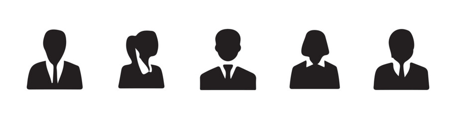 Avatar, user profile, person icon, People icon set in flat style. User member vector icon set. user interface illustration sign collection. Vector illustration Eps 10