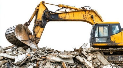 High-Tech Machinery for Cleanup with Vibrant Background