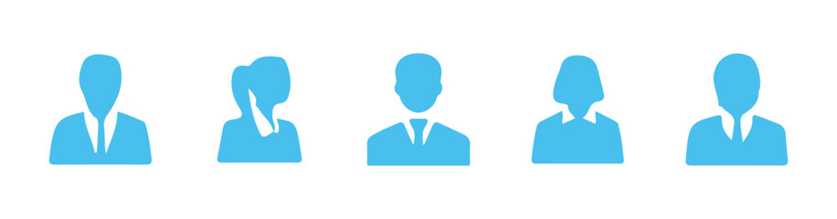 Avatar, user profile, person icon, People icon set in flat style. User member vector icon set. user interface illustration sign collection. Vector illustration Eps 10